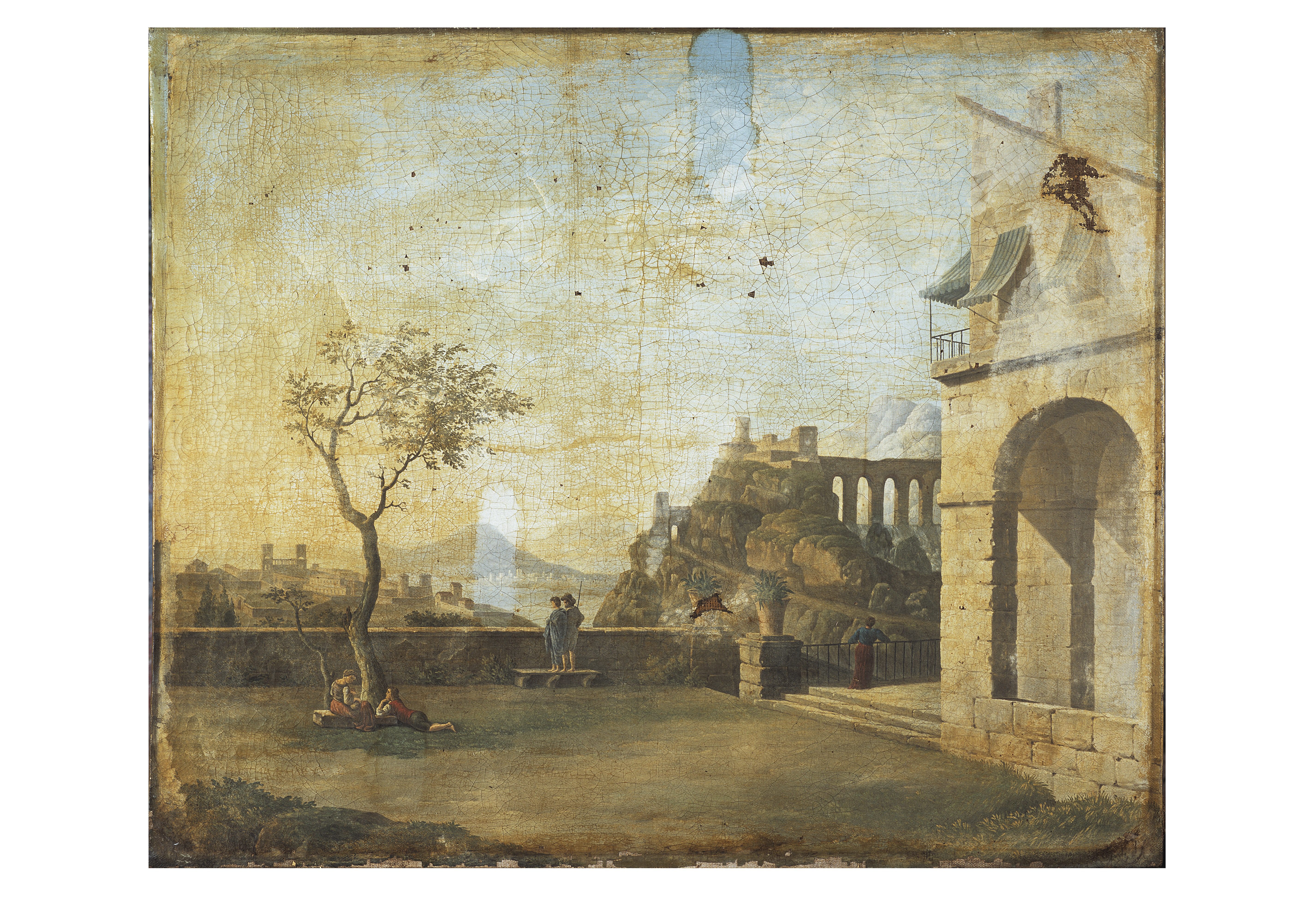 Picture of painting before conservation