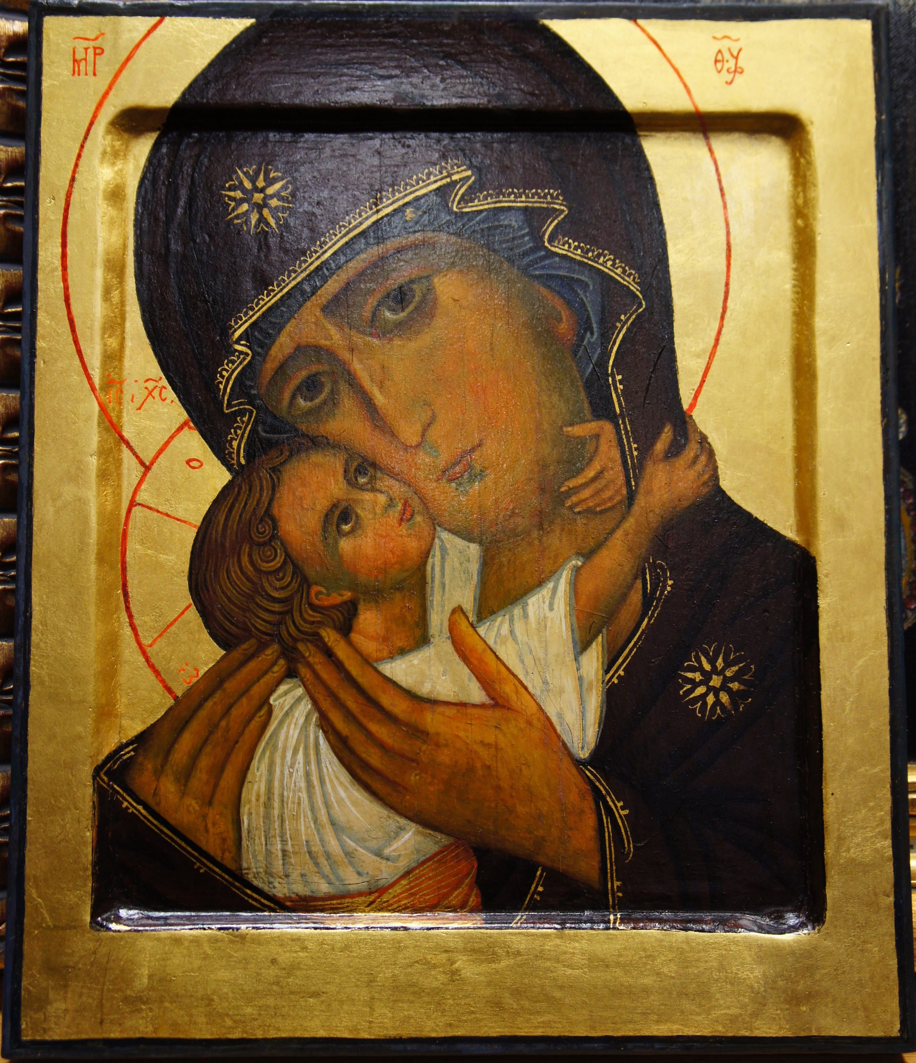 Photo of icon after painting conservation