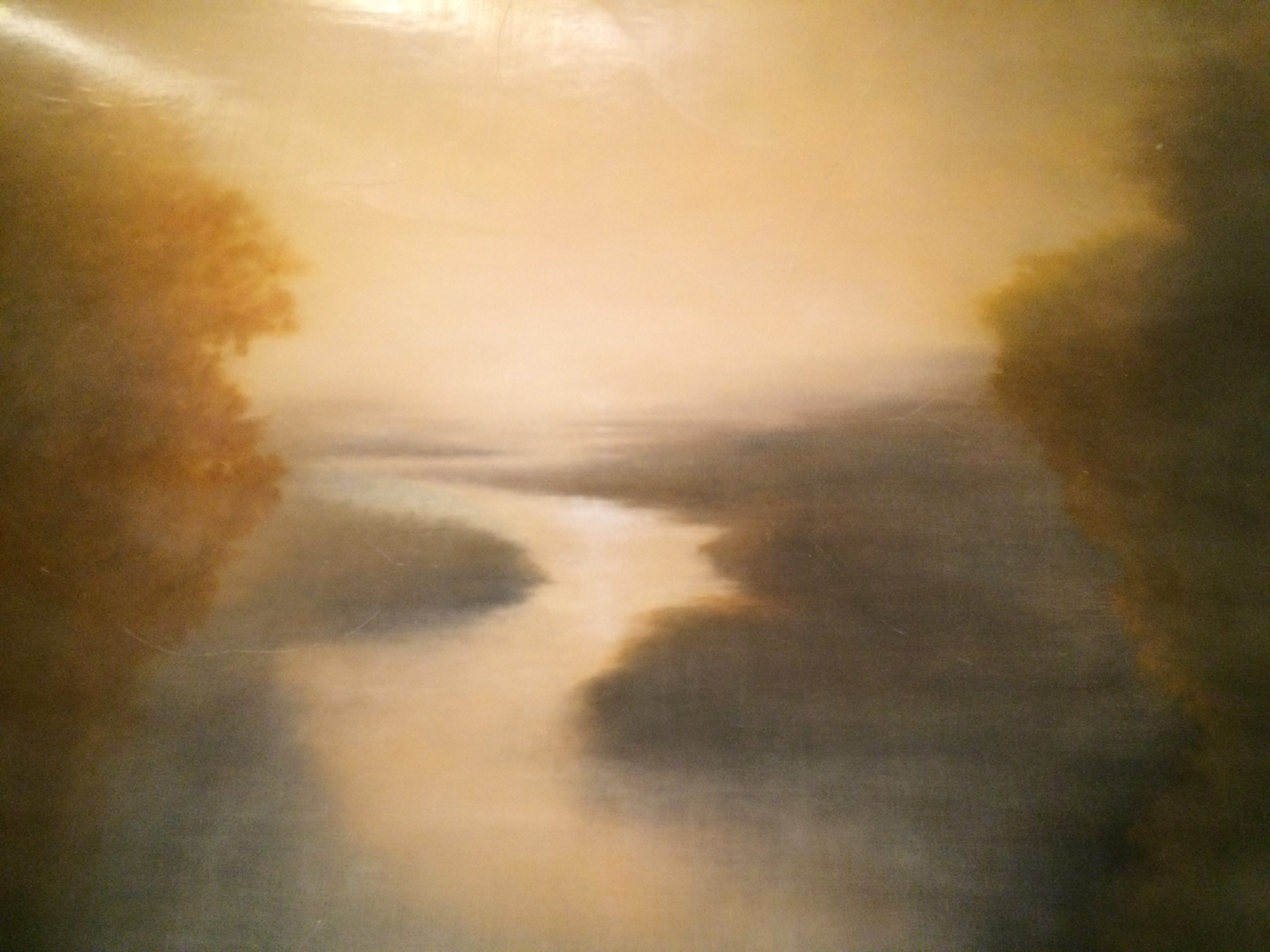 Photo of wax painting after conservation