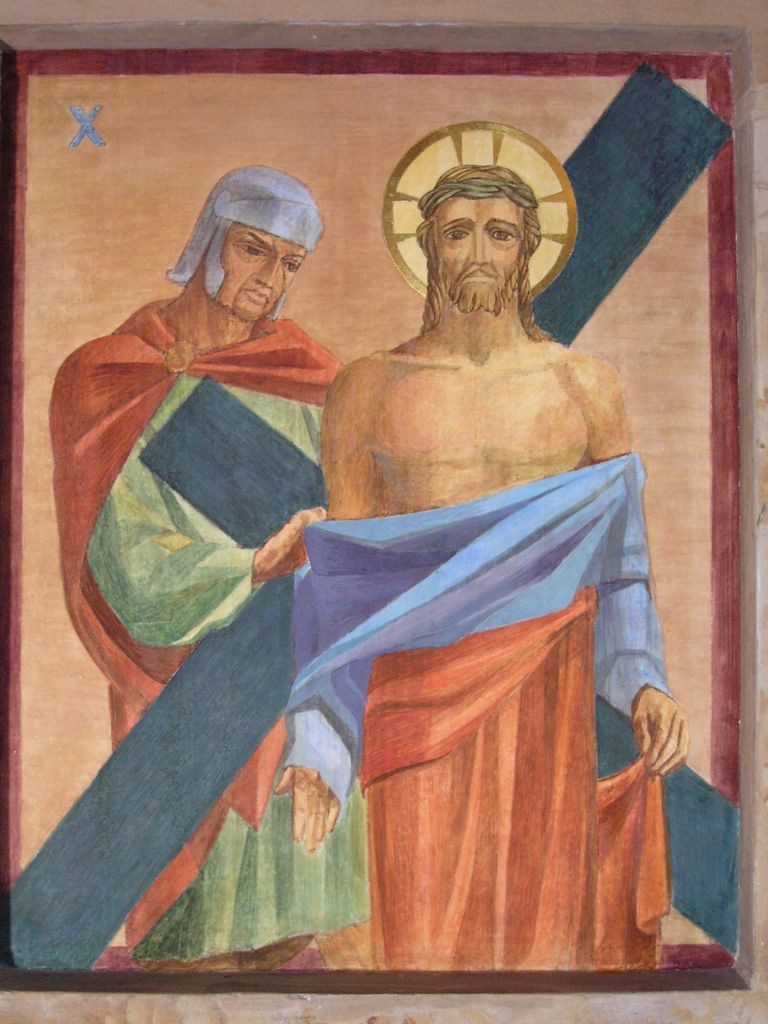Photo of station of the cross after painting conservation