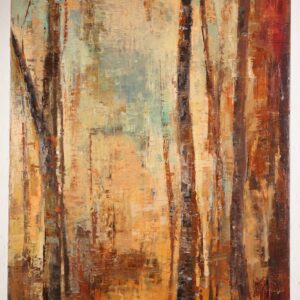 Abstract Oil Painting of Trees for Sale