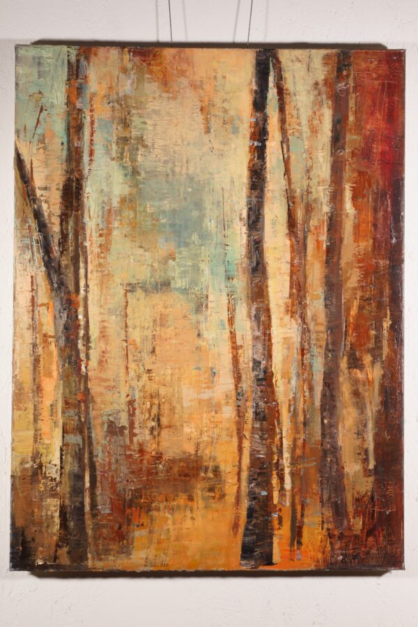 Abstract Oil Painting of Trees for Sale